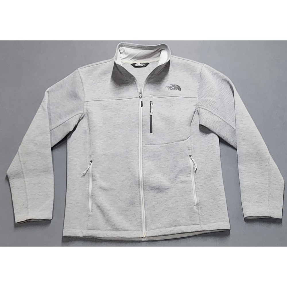 The North Face Men's Medium Gray Full Zip Jacket Unlined